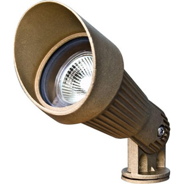 Dabmar Lighting Solid Brass with Hood Spot Light 7W LED MR-16 12VNatural Brass LV26-LED7